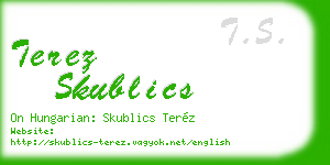 terez skublics business card