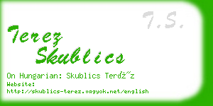 terez skublics business card